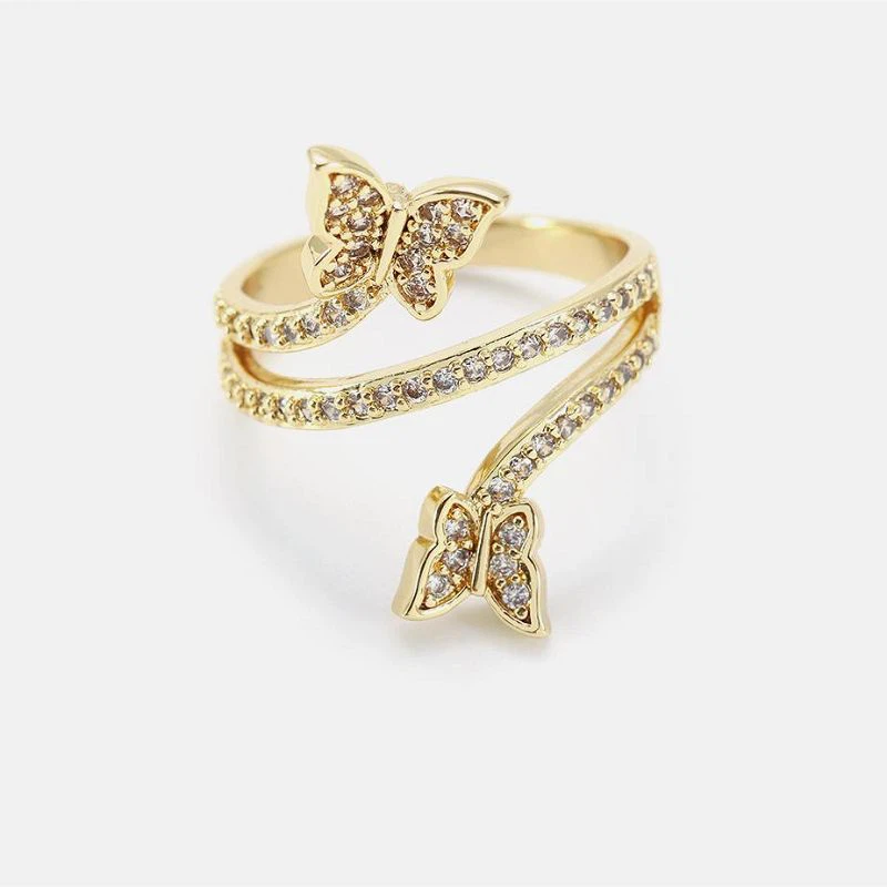 Прелепи лептир Анимал Прстен ручно рађен