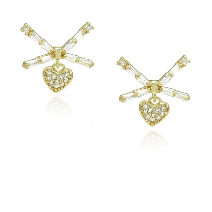 Женска мала наушница у облику срца