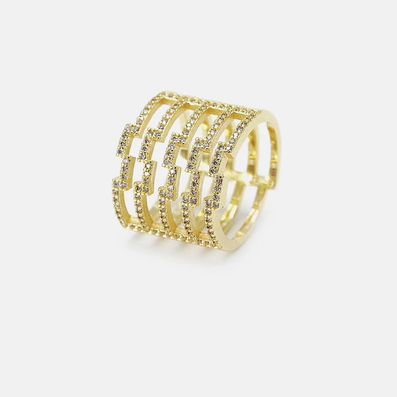 Позлаћени прстен са животињама лептир