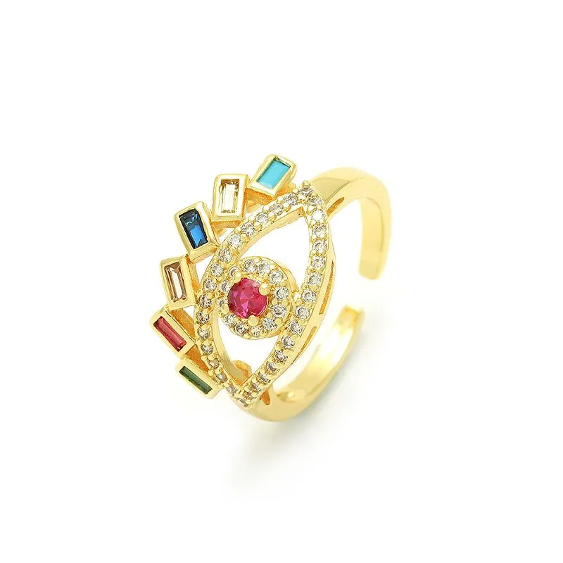 Позлаћени прстен за зла око, подесив