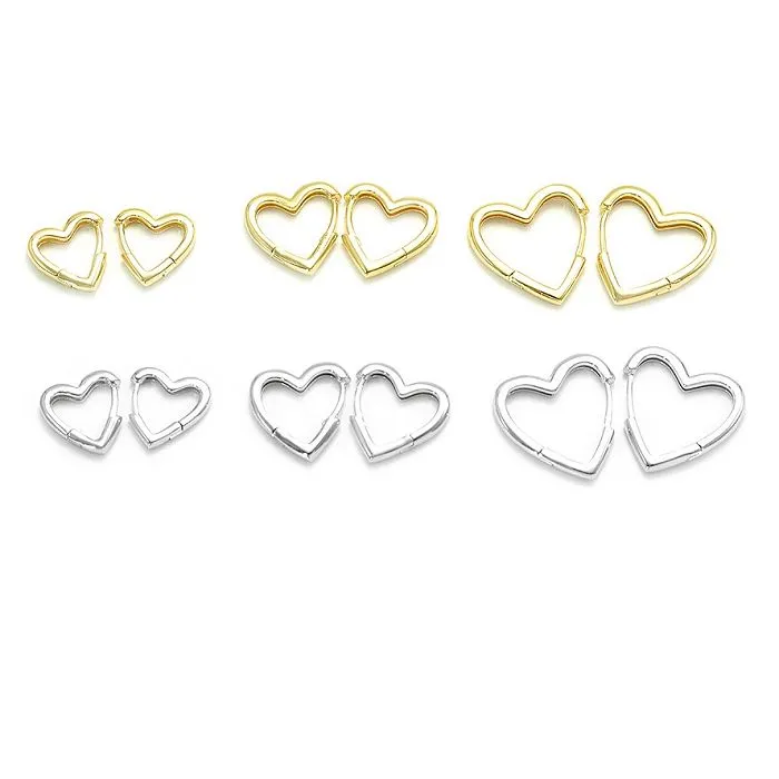 Високо углачано срце минђуше