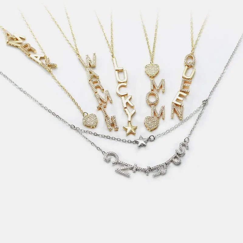 Иницијални привезак кубни цирконијум