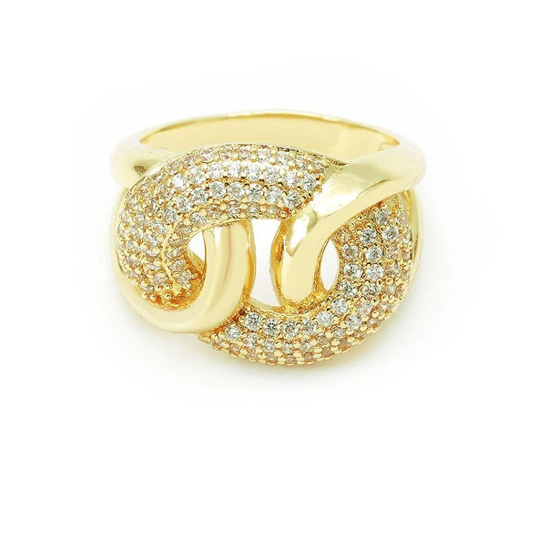 Паве Цз Сребрни прстен за жене