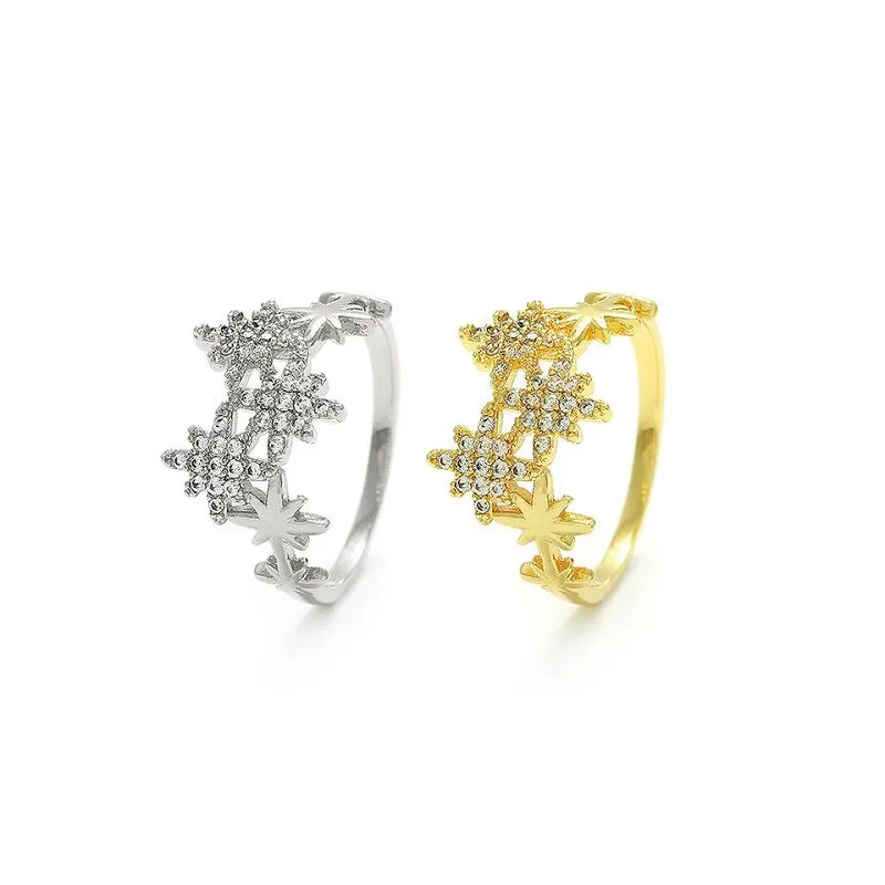 Женски прстен са дизајном пахуљице