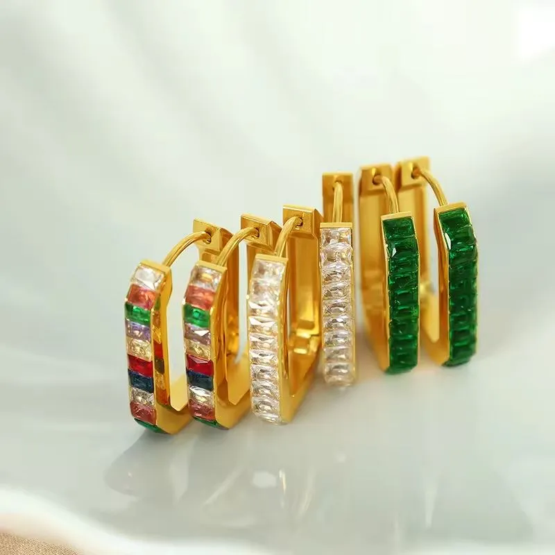 Геометријске минђуше од нерђајућег челика